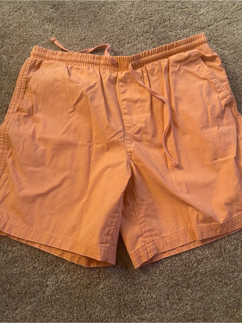 No Boundaries Peach Elastic Waist Shorts